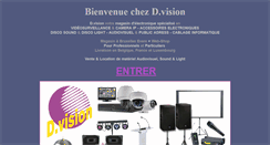 Desktop Screenshot of dvision.be